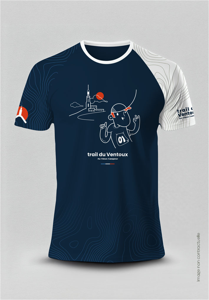 T-Shirt-Bleu-Homme-Trail-du-ventoux_Face