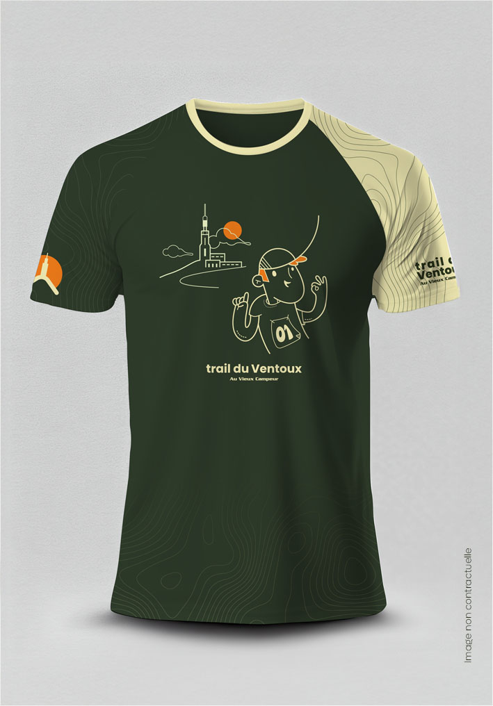 T-Shirt-Vert-Homme-Trail-du-ventoux_Face